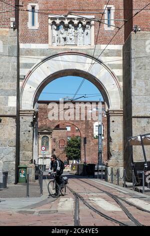 L'Italia, Lombardia, Milano, Colonne di San Lorenzo Foto Stock