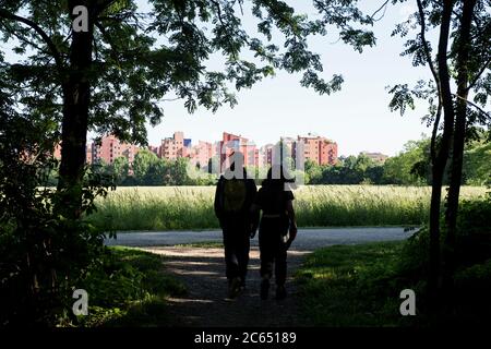 Italia, Lombardia, Milano, quartiere Baggio, Parco delle Cave Foto Stock