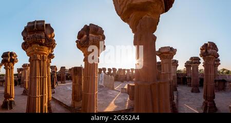 Paesaggio e attività della gente del posto in Kutch Gujarat India Foto Stock