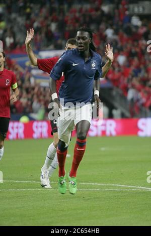 Bafétimbi Gomis durante la qualifica EURO 2012 , Francia - Albanie su Ottober 07, 2011 a Stade de France, Parigi - Foto Laurent Lairys / DPPI Foto Stock