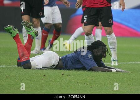 Bafétimbi Gomis durante la qualifica EURO 2012 , Francia - Albanie su Ottober 07, 2011 a Stade de France, Parigi - Foto Laurent Lairys / DPPI Foto Stock