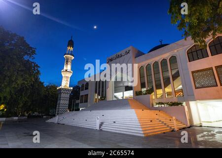 Il Centro Islamico (ufficialmente chiamato Masjid-al-Sultan Muhammad Thakurufaanu al Auzam a Male, Maldive Foto Stock