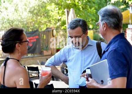 Roma, Italia. 07 luglio 2020. Abuso di potere e discriminazione. Le statue intoccabili dell'Occidente. Credit: SPP Sport Press Photo. /Alamy Live News Foto Stock