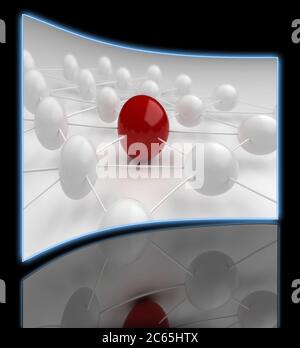 Comunicazioni globali sul livello di nano Foto Stock