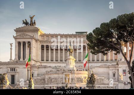 Monumento Nazionale di Vittorio Emanuele II in Roma, Italia Foto Stock