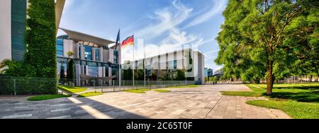 Bundeskanzleramt - Cancelleria federale di Berlino, Germania Foto Stock