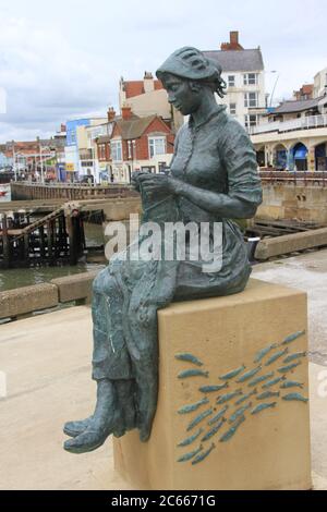 Scene di Bridlington, East Yorkshire Foto Stock