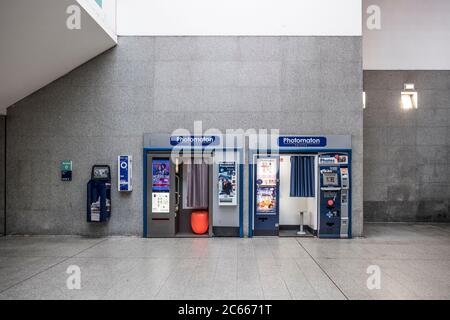 La stazione della metropolitana di Parigi, Francia Foto Stock