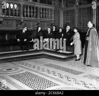 Città del Vaticano - Visita a Pio XII di Truman ex Presidente degli Stati Uniti il 20 maggio 1956 Foto Stock