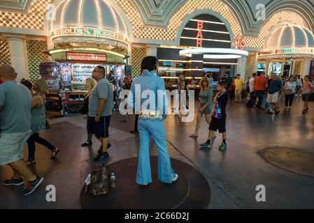 Alla scoperta delle strade e dei casinò di Las Vegas, Nevada, USA Foto Stock