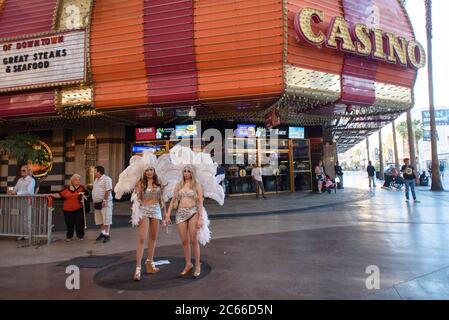 Alla scoperta delle strade e dei casinò di Las Vegas, Nevada, USA Foto Stock