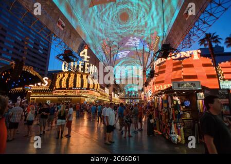 Alla scoperta delle strade e dei casinò di Las Vegas, Nevada, USA Foto Stock