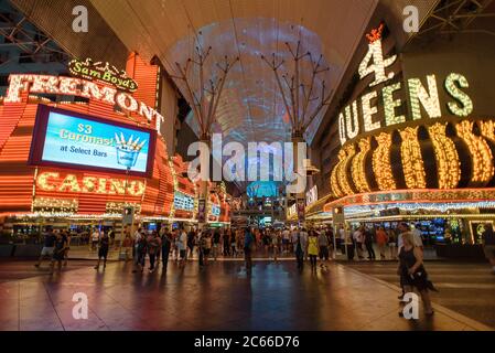 Alla scoperta delle strade e dei casinò di Las Vegas, Nevada, USA Foto Stock