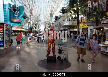 Alla scoperta delle strade e dei casinò di Las Vegas, Nevada, USA Foto Stock