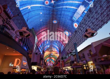 Alla scoperta delle strade e dei casinò di Las Vegas, Nevada, USA Foto Stock