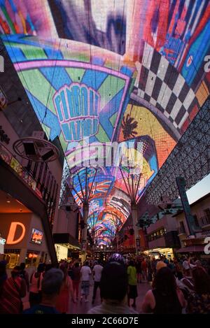 Alla scoperta delle strade e dei casinò di Las Vegas, Nevada, USA Foto Stock