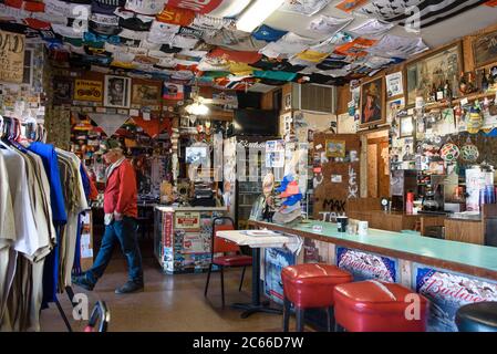 All'interno del Bagdad Cafe in California, Stati Uniti Foto Stock