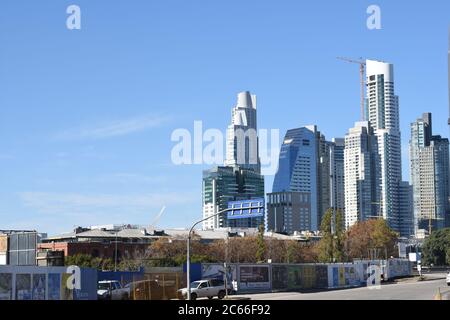 Buenos Aires City, Argentina. 16 giugno 2018. Vista dei grattacieli a Buenos aires Foto Stock