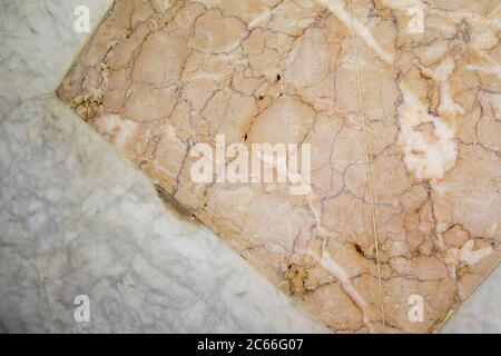 Struttura in marmo di diversi tipi di linee scure e chiare Foto Stock