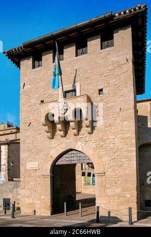 Repubblica di San Marino porta del Loco Foto Stock