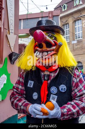 Basel Fasnet parade, Basel Fasnacht, Basilea, Svizzera, Europa Foto Stock