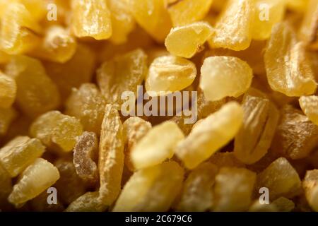 Texture di fondo di grano di bulgur primo piano Foto Stock