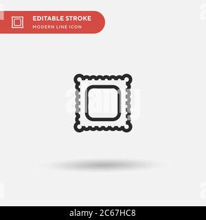 Ravioli icona vettore semplice. Modello di disegno simbolo illustrazione per elemento UI mobile Web. Pittogramma moderno a colori perfetto su tratto modificabile. Icone ravioli per il vostro progetto di business Illustrazione Vettoriale