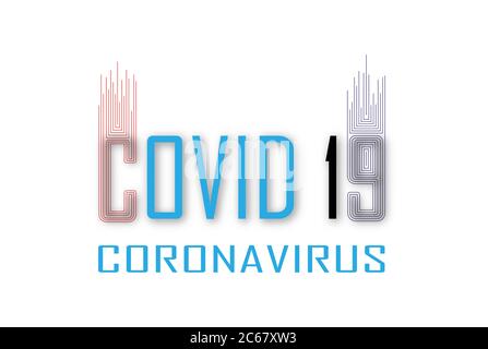 Covid-19 blocco del mondo pandemico dovuto a Corona Virus Illustration Vector. Illustrazione durante Covid-19 crisi mondiale pandemica Illustrazione Vettoriale