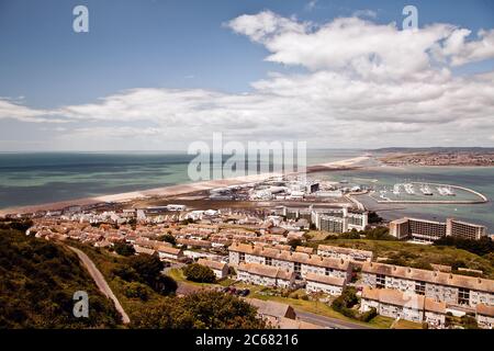 Portland e Chesil Beach, Dorset Foto Stock