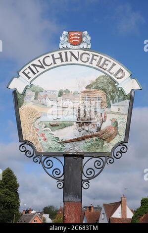 Cartello Village, Finchingfield, Essex Foto Stock