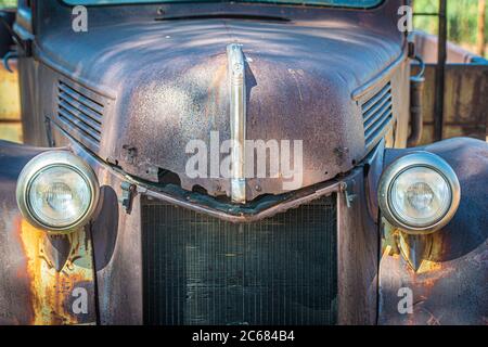 Un vecchio camion presso la Dabis Guest Farm, Helmeringhousen, Namibia Foto Stock