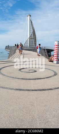Molo di Los Muertos a Puerto Vallarta, Jalisco, Messico Foto Stock