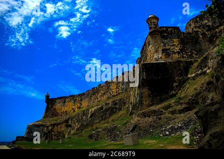 Le mura di San Juan Foto Stock