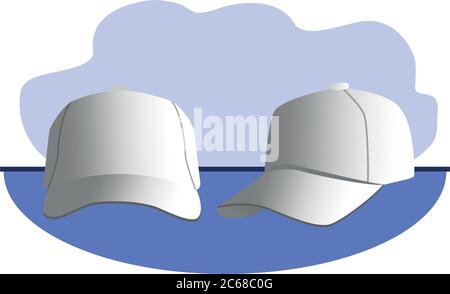 sport caps marcare icone isolate disegno vettoriale illustrazione Illustrazione Vettoriale