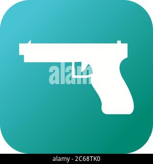 Icona del glifo vettoriale dell'arma unica Illustrazione Vettoriale