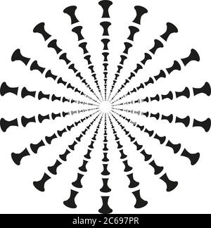 Schema geometrico astratto con linee, rombi sfondo vettoriale. Trama nera Illustrazione Vettoriale