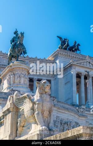 Italia, Lazio, Roma, Monumento a Vittorio Emanuele II, altare della Patria, altare della Patria Foto Stock