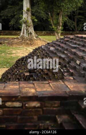 Tempio Kembar Batu a Muarojambi tempio composti in Muaro Jambi, provincia di Jambi, Indonesia. Foto Stock