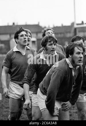 Llanelli sessione di formazione RFC si è svolta a Stradey Park, Llanelli, Carmarthenshire, Galles Foto Stock