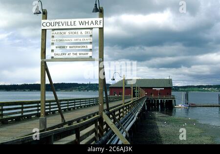 Coupeville Wharf, Ebey's Landing National Historic Reserve, Washington Foto Stock