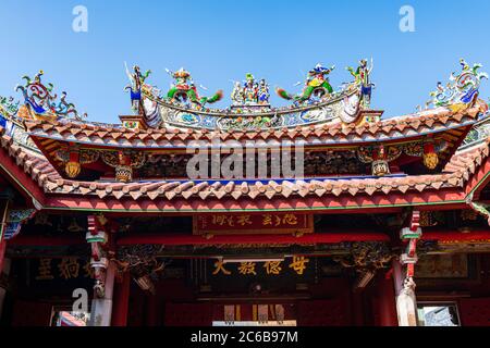 Tempio di Tainan Grand Mazu, Tainan, Taiwan, Asia Foto Stock