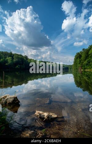 Lago Rose a Hocking Hills, Ohio Foto Stock