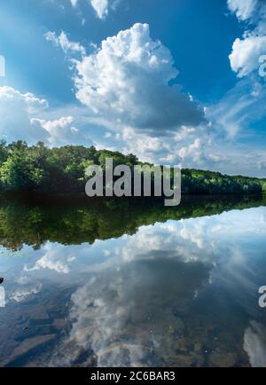 Lago Rose a Hocking Hills, Ohio Foto Stock