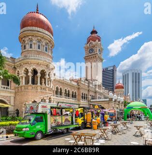 Palazzo del Sultano Abdul Samad durante un festival nel febbraio 2020, Piazza Merdeka, Kuala Lumpur, Malesia Foto Stock