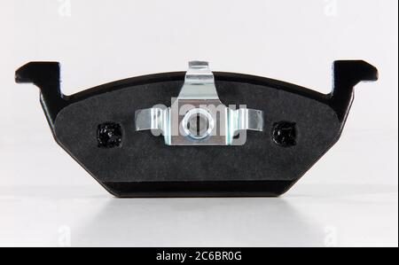 Pastiglia del freno. Pastiglia del freno per autovetture. Parte per impianto frenante a disco. Foto Stock
