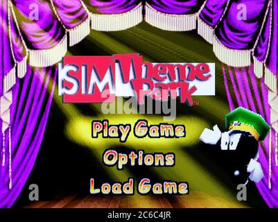 Parco a tema SIM - Sony PlayStation 1 PSX - solo per uso editoriale Foto Stock