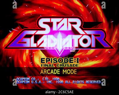 Star Gladiator - Sony PlayStation 1 PSX - solo per uso editoriale Foto Stock