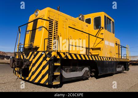 Museo ferroviario presso la Harvey House, Route 66, Barstow, California, USA Foto Stock