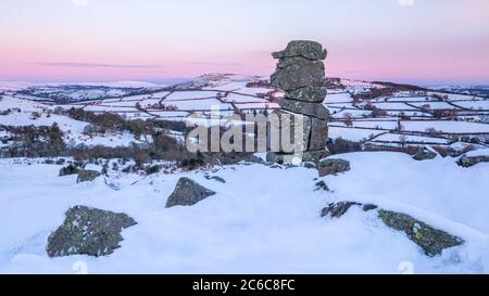 Bowermans nose, Dartmoor, Devon, regno unito Foto Stock