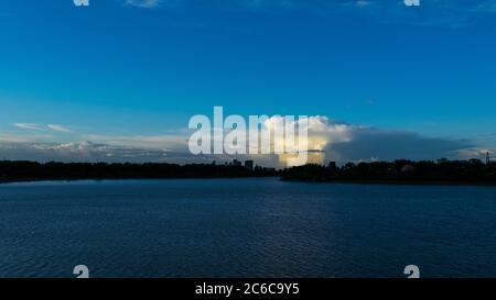 Tramonto in Alberta Foto Stock